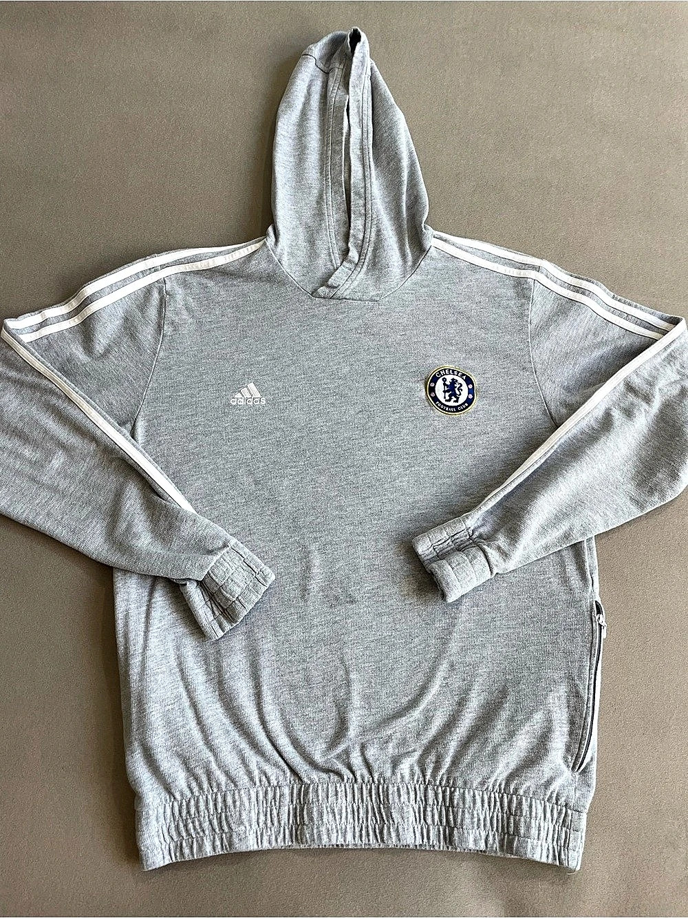 Vintage adidas Chelsea FC training hoodie Gray sz Large